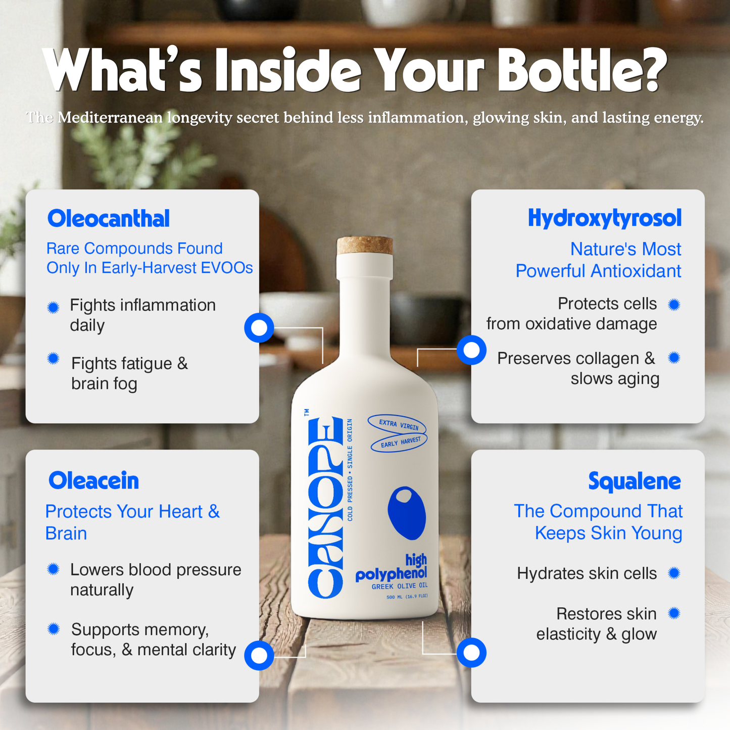 Premium High-Polyphenol Extra Virgin Olive Oil