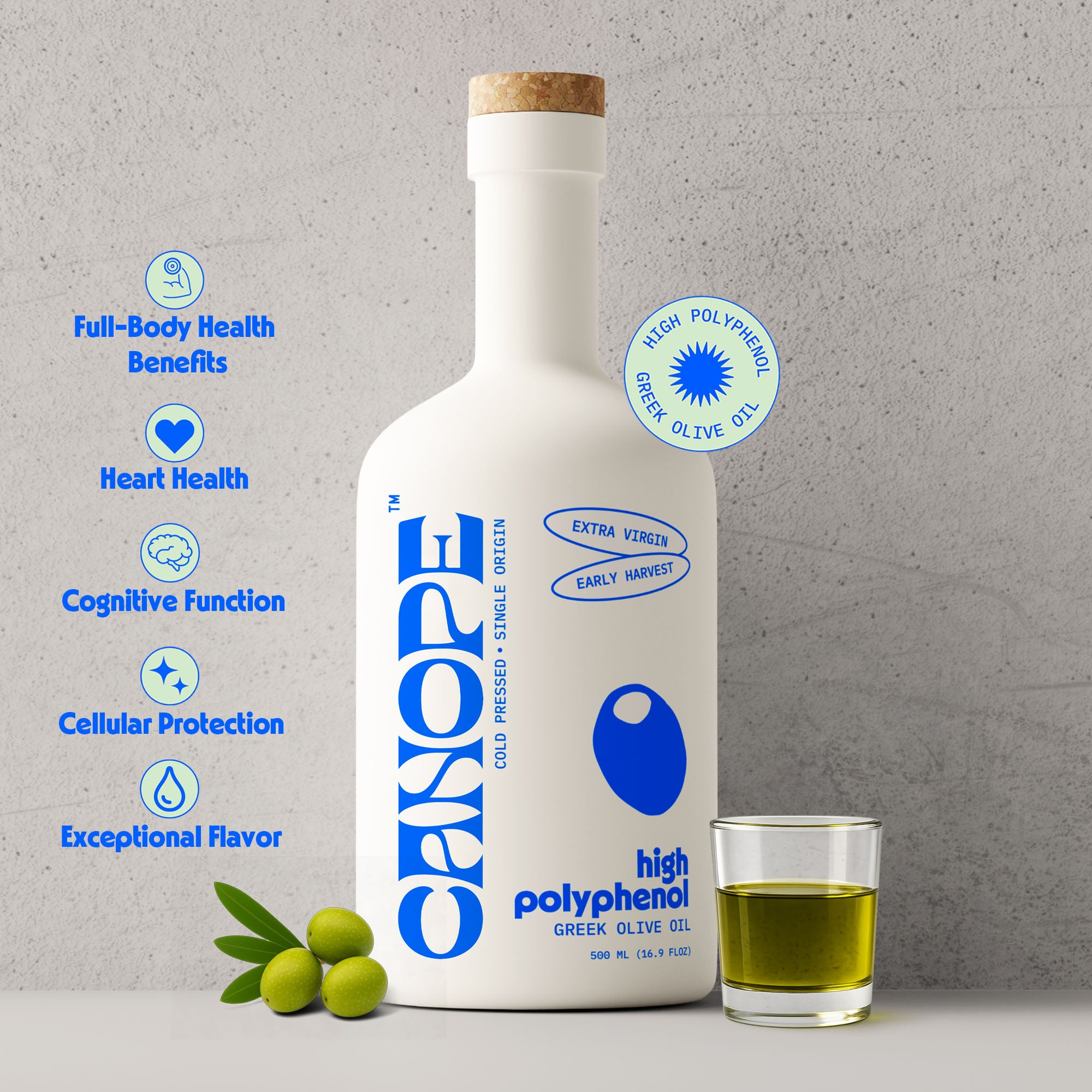 Premium High-Polyphenol Extra Virgin Olive Oil